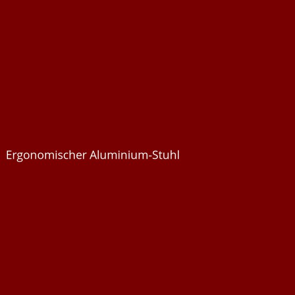 Ergonomischer Aluminium-Stuhl
